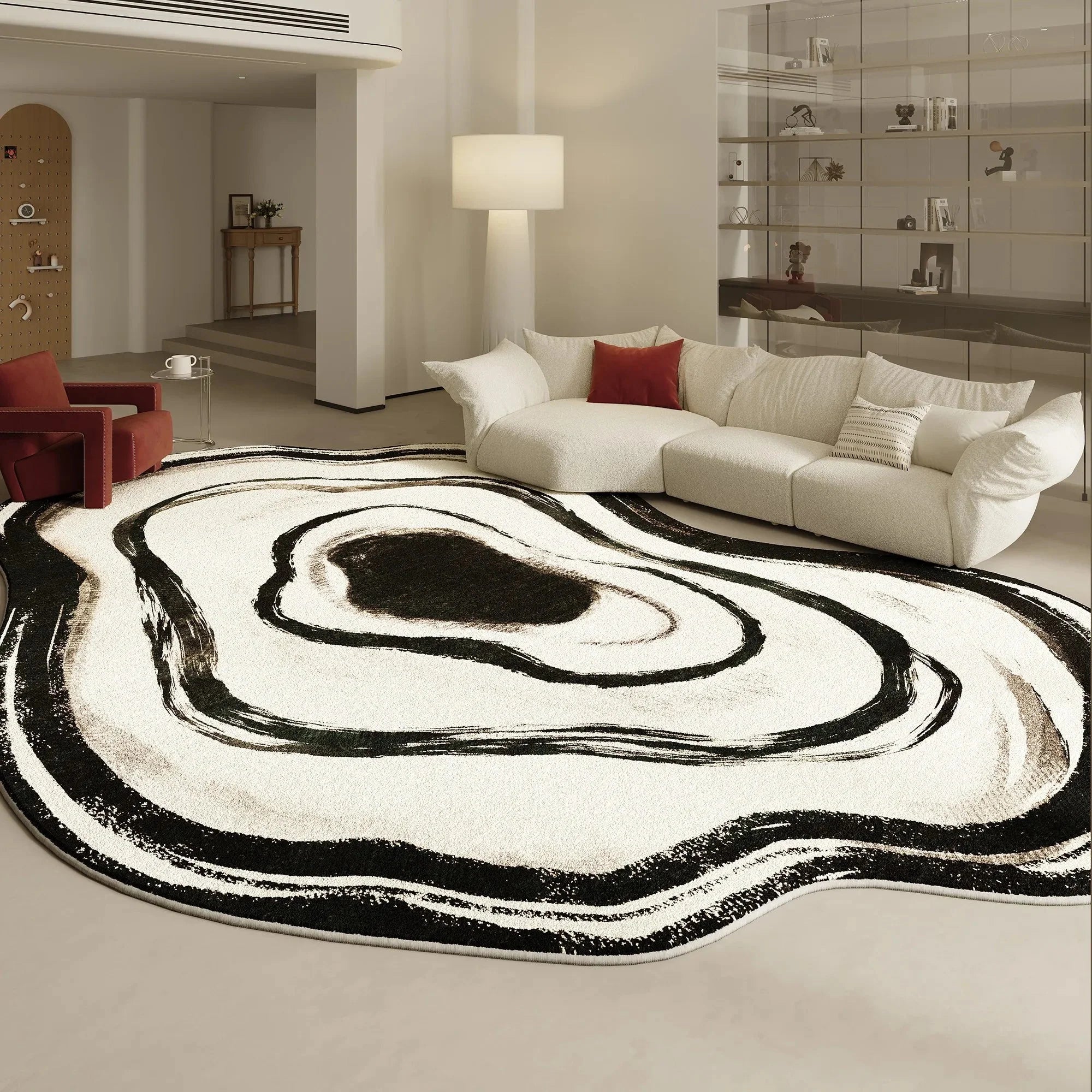 Tapis Forme Organique Design Asymétrique - D