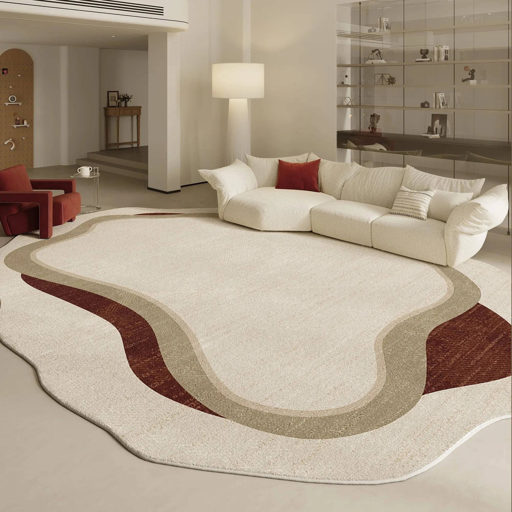 Tapis Forme Organique Design Asymétrique - O