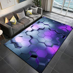 Tapis Gamer de Sol 3D Géométrique - A