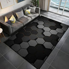 Tapis Gamer de Sol 3D Géométrique - D