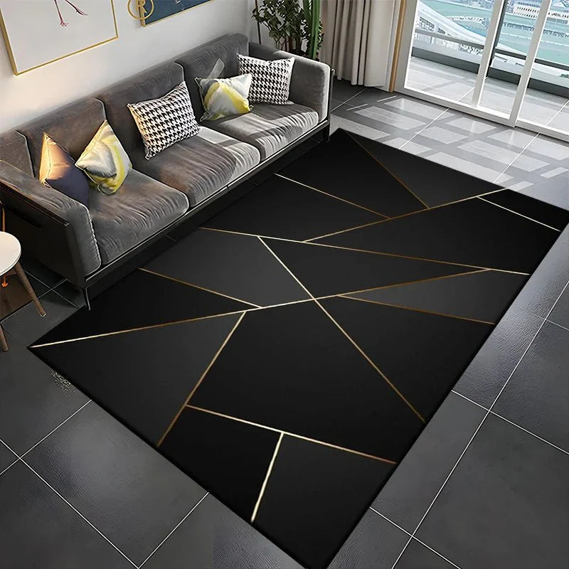 Tapis Gamer de Sol 3D Géométrique - G