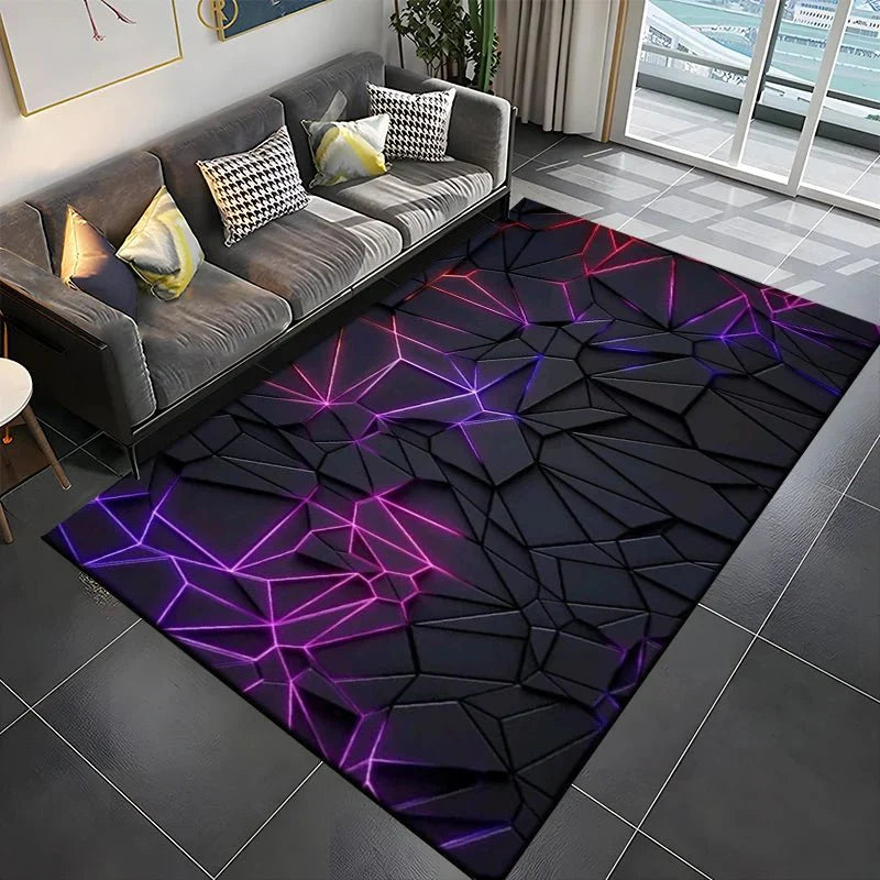 Tapis Gamer de Sol 3D Géométrique - I
