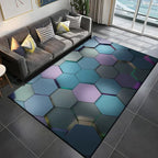 Tapis Gamer de Sol 3D Géométrique - K