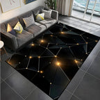 Tapis Gamer de Sol 3D Géométrique - N