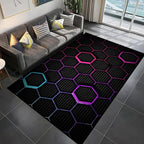 Tapis Gamer de Sol 3D Géométrique - P