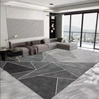 Tapis Gris Moderne Géométrique - B