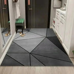 Tapis Gris Moderne Géométrique - C