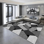 Tapis Gris Moderne Géométrique - F