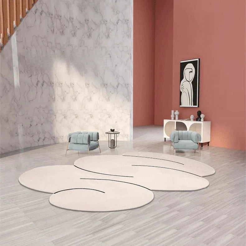 Tapis Minimaliste Forme Organique - C
