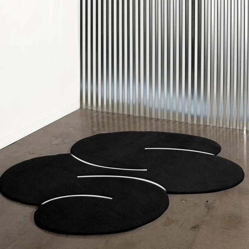Tapis Minimaliste Forme Organique - C