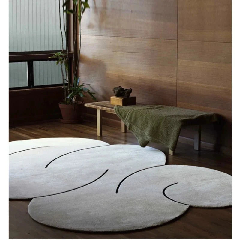 Tapis Minimaliste Forme Organique - C