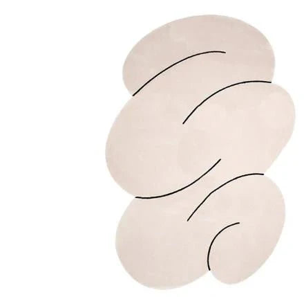 Tapis Minimaliste Forme Organique - K