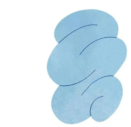 Tapis Minimaliste Forme Organique - M