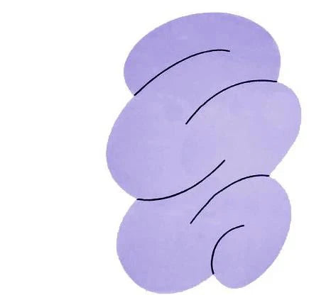 Tapis Minimaliste Forme Organique - O