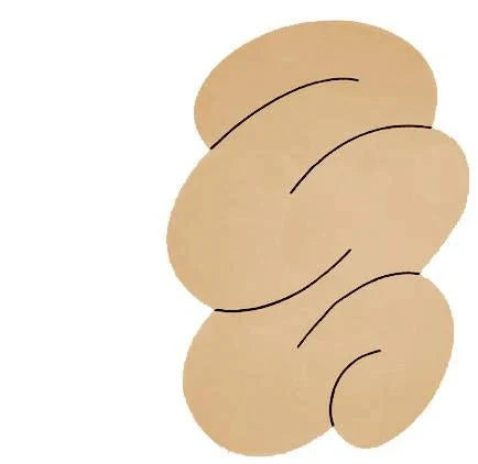 Tapis Minimaliste Forme Organique - R