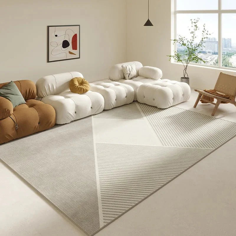 Tapis Moderne Géométrique Lignes Continues - A