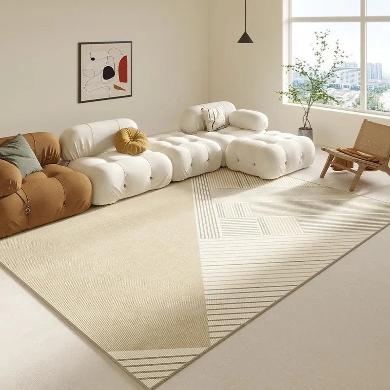 Tapis Moderne Géométrique Lignes Continues - C