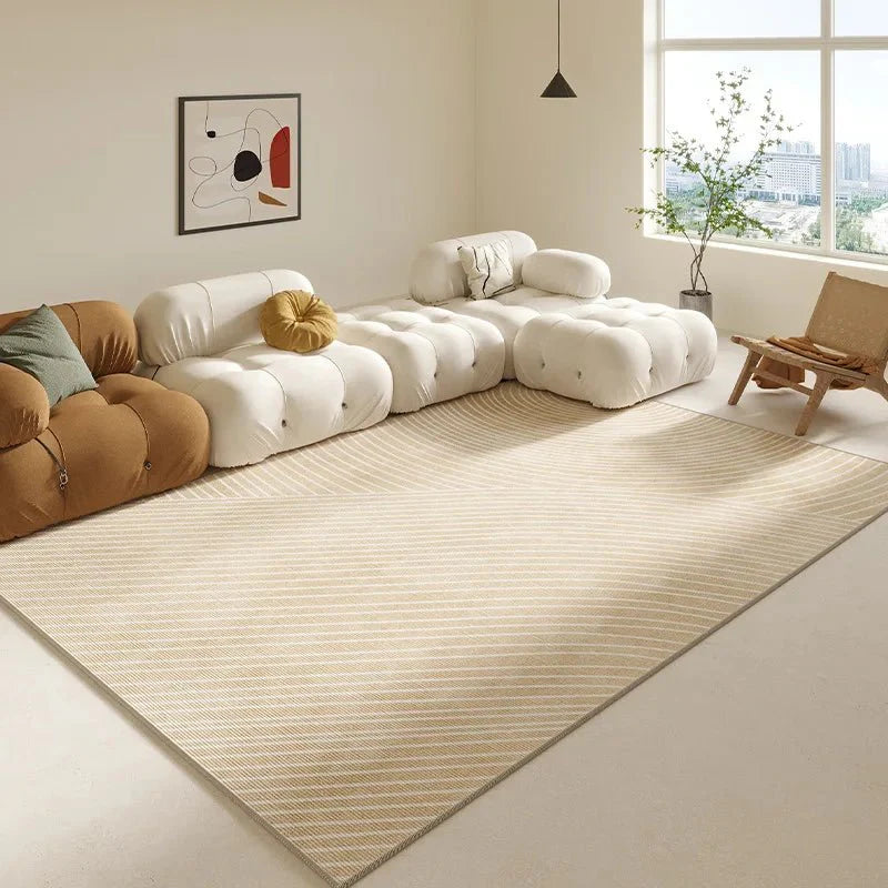 Tapis Moderne Géométrique Lignes Continues - P
