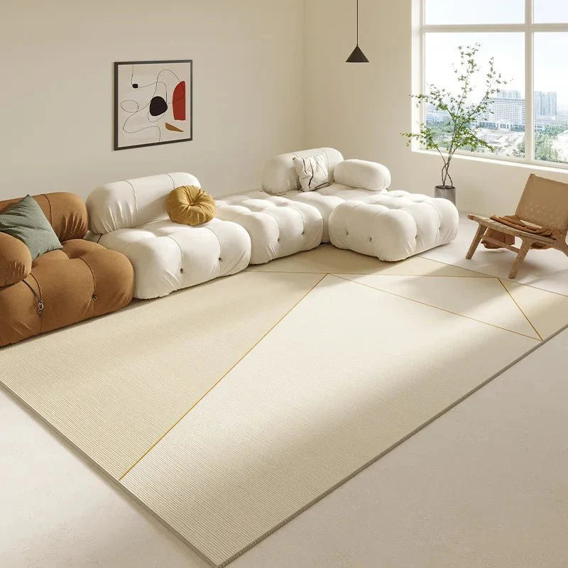 Tapis Moderne Géométrique Lignes Continues - S