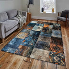 Tapis Rectangulaire Effet Vieilli Usé - L