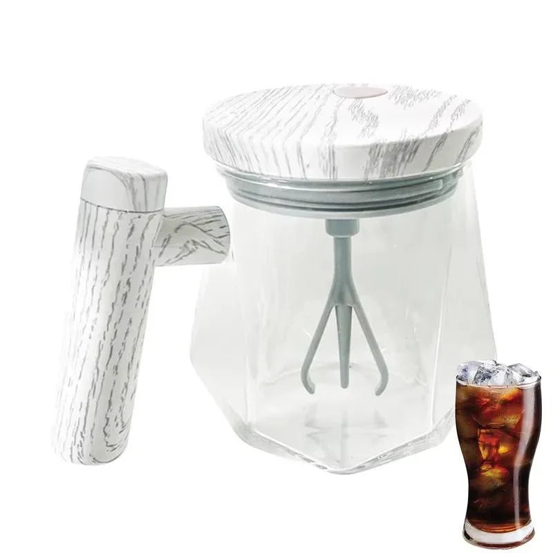 Tasse Auto - Mélangeuse en Verre et Bois - A