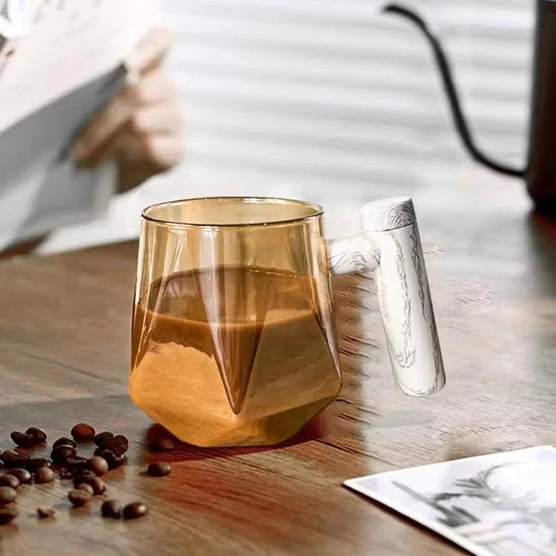 Tasse Auto - Mélangeuse en Verre et Bois - A
