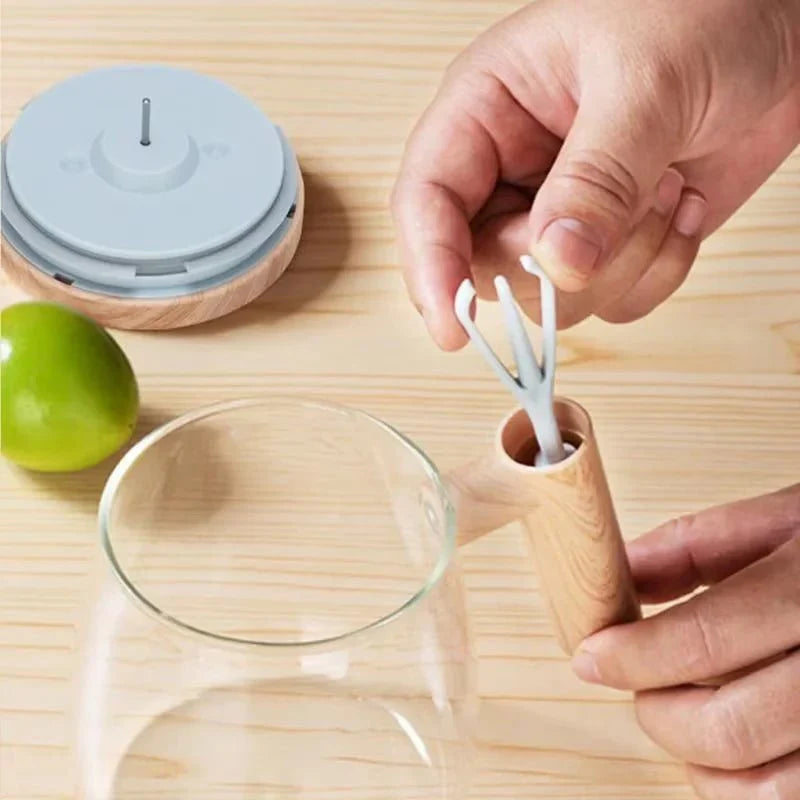Tasse Auto - Mélangeuse en Verre et Bois - A