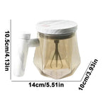 Tasse Auto - Mélangeuse en Verre et Bois - A