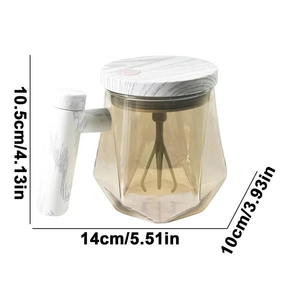 Tasse Auto - Mélangeuse en Verre et Bois - A