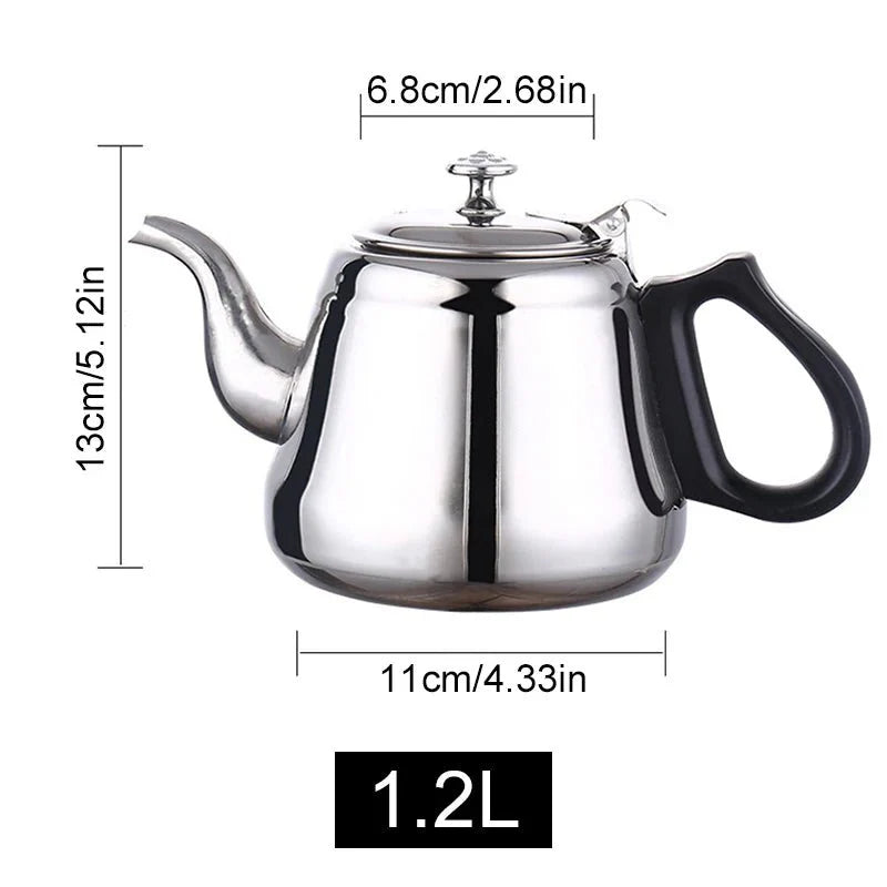 Théière en Acier Inoxydable avec Filtre Intégré - 1.2L