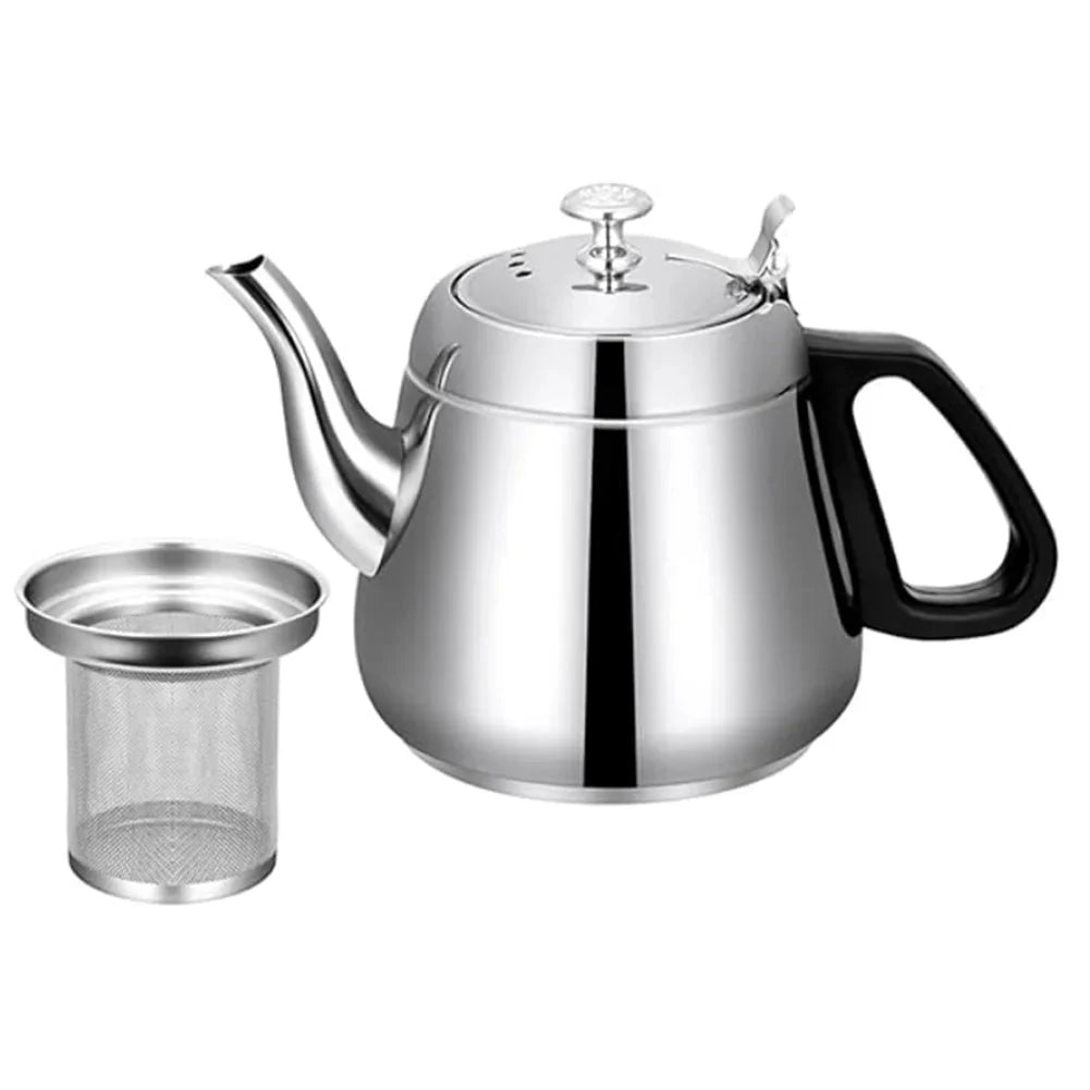 Théière en Acier Inoxydable avec Filtre Intégré - 1.2L