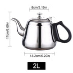 Théière en Acier Inoxydable avec Filtre Intégré - 2L