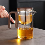 Théière en Verre avec Infuseur et Bouton - 800ML