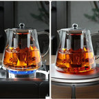 Théière en Verre Borosilicate avec Infuseur Amovible - 550ml