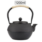 Théière Japonaise en Fonte Noire Émaillée - 1200ML