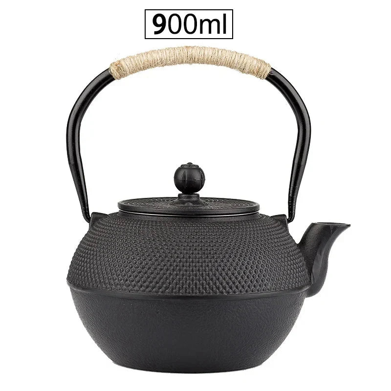 Théière Japonaise en Fonte Noire Émaillée - 900ML