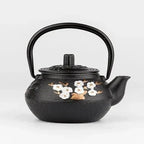 Théière Japonaise en Fonte Noire Fleurs de Cerisier - 300ml