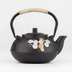 Théière Japonaise en Fonte Noire Fleurs de Cerisier - 600ml