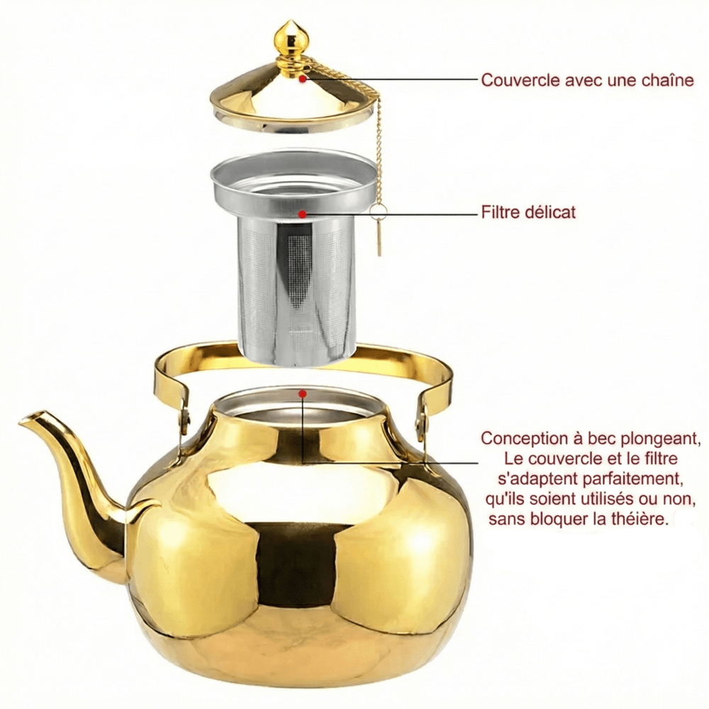 Théière Orientale en Inox - A