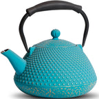 Théière Traditionnelle en Fonte Émaillée 800ML - Bleu