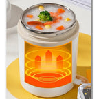 Thermos Soupe Chauffant Électrique 600ML - Blanc