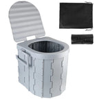 Toilette Portable Pliable - Gris