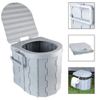 Toilette Portable Pliable - Gris