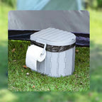 Toilette Portable Pliable - Gris