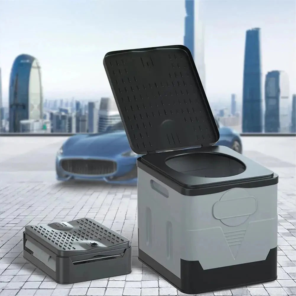 Toilette Seche Pliable Voiture & Camping Car - Gris