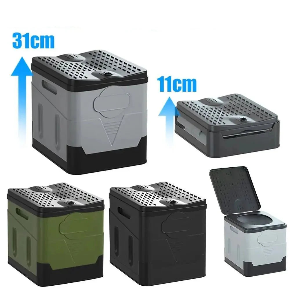 Toilette Seche Pliable Voiture & Camping Car - Gris