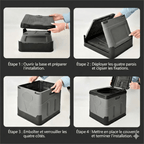 Toilette Seche Pliable Voiture & Camping Car - Gris