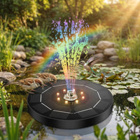 Fontaine Solaire pour Bassin LED 3,5W 18CM Diamètre