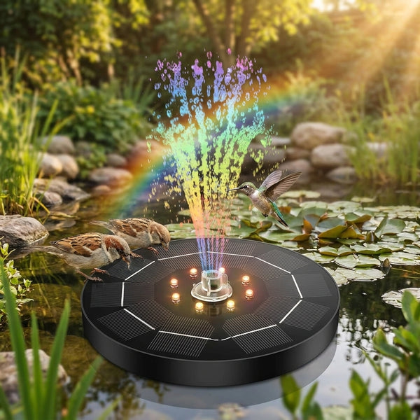Fontaine Solaire pour Bassin LED 3,5W 18CM Diamètre