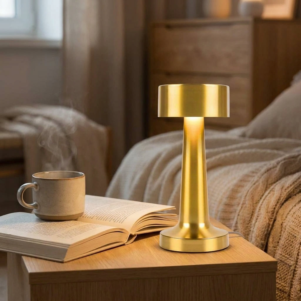 Lampe Vesper — Métal Tactile & Sans Fil